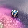 charm pandora tourbillon bleu argent 925 millième (22 ct) 2,12g
