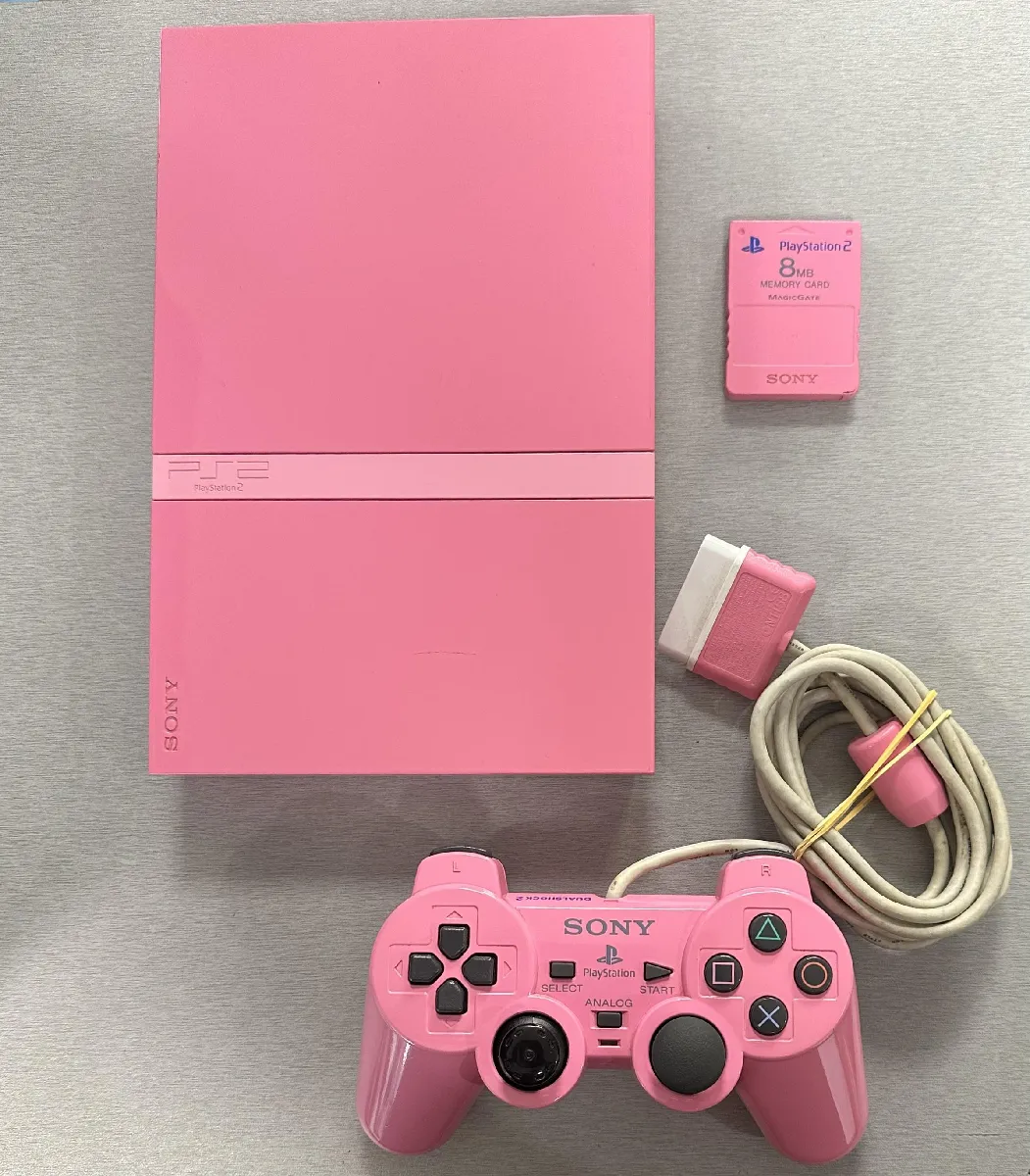Console PS2 Slim Rose Sony Playstation 2 édition Collector PAL Occasion