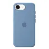 coque apple silicone pour iphone 16e - bleu