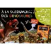 livre a la découverte des dinosaures - un + un plateau géant aimanté + 39 pièces magnétiques