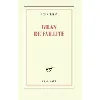 livre bilan de faillite