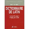livre dictionnaire latin - français - le latin en poche