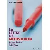 livre la lettre de motivation