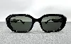lunettes de soleil gucci gg1535s logo gg doré avec des verres noirs