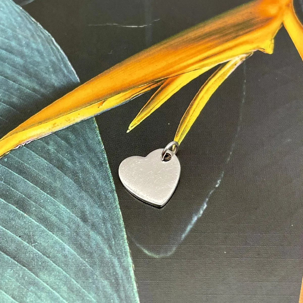 Pendentif Cœur En Argent 925 Millièmes - Poids 2,56 G, Occasion, Bijou En Argent Sterling