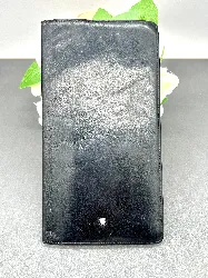 portefeuille long montblanc en cuir noir