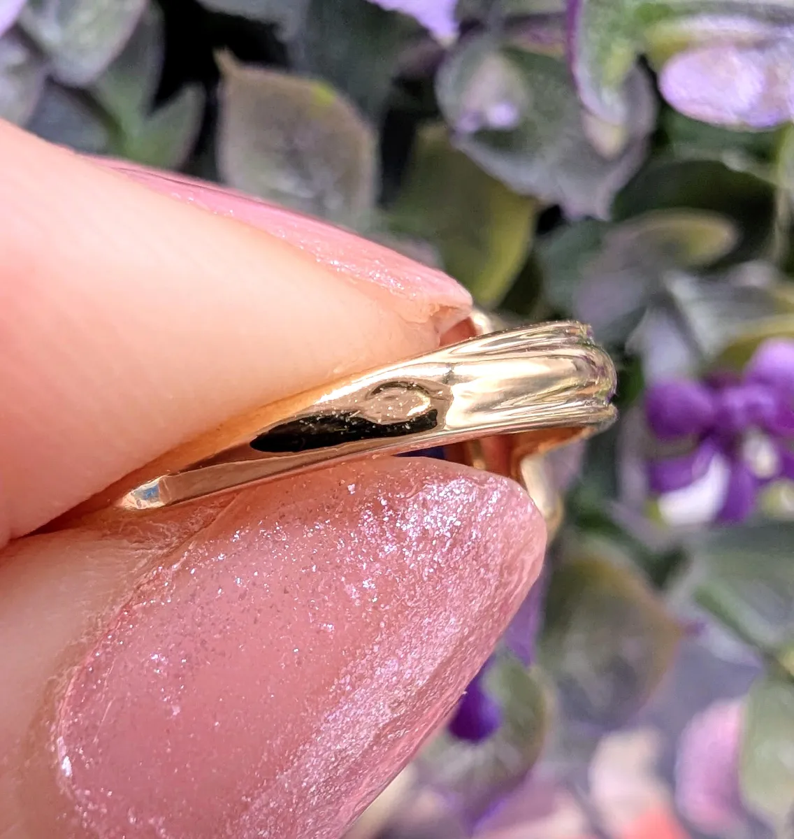 Bague Art-déco En Or Avec Saphir Ovale – Poinçon Tête D'aigle, Bleu, Occasion