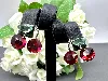 boucles d'oreilles swarovski cerises