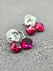 boucles d'oreilles swarovski cerises