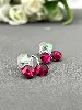 boucles d'oreilles swarovski cerises
