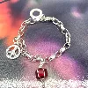bracelet thomas sabo maille marine avec 2 charms  argent 925 millième (22 ct) 24,35g