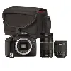 canon eos 2000d+ef - s 18 - 55 is ii+ef 75 - 300 f/4 - 5,6 iii + sac + carte mémoire sd 16 go