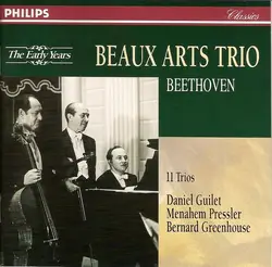 cd beethoven - beaux arts trio, daniel guilet, menahem pressler, bernard greenhouse - 11 trios (1994)