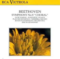 cd beethoven, jane marsh, josephine veasey, placido domingo, sherrill milnes, boston symphony orchestra, erich leinsdorf - symphon