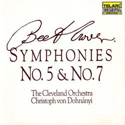 cd beethoven - the cleveland orchestra, christoph von dohnányi - symphonies no. 5 & no. 7 (1988)