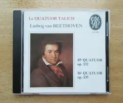 cd ludwig van beethoven, le quatuor talich - 15e quatuor op. 132 / 16e quatuor op. 135 (1986)
