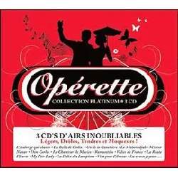 cd platinum - opérettes