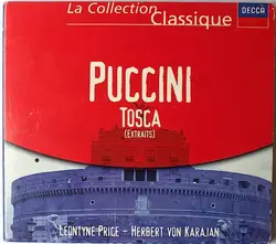 cd puccini - leontyne price, di stefano, taddei, corena, orchestre philharmonique de vienne, herbert von karajan - tosca (extraits