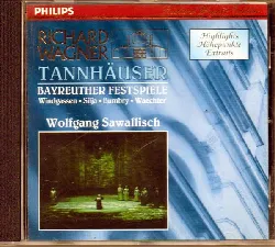 cd richard wagner / windgassen - silja - bumbry - waechter / wolfgang sawallisch - tannhäuser - bayreuther festspiele (highlights)