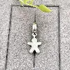 charm pandora rond breloque petit bonhomme argent 925 millième (22 ct) 2,83g
