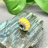 charm pandora verre de murano jaune blanc argent 925 millième (22 ct) 3,36g