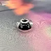 charm pandora verre de murano transparent argent 925 millième (22 ct) 2,93g
