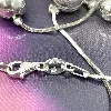 collier maille serpent orné de boules de tailles dégradées argent 925 millième (22 ct) 11,57g