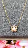 collier or avec un pendentif centré d'une perle de culture or 750 millième (18 ct) 3,09g