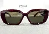 lunettes céline triomphe 04 en acétate dark aubergine et verres marron cl40216u