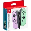 paire de manettes joy - con gauche violet pastel & droite vert pastel