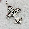 pendentif thomas sabo "fleur de lys" argent 925 millième (22 ct) 4,83g