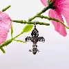 pendentif thomas sabo "fleur de lys" argent 925 millième (22 ct) 4,83g