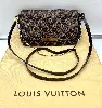 sac à bandoulière louis vuitton favorite en toile  damier ébène