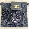 sac céline mini claude en cuir de veau noir avec bandoulière