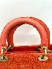 sac dior mini lady dior en tweed orange