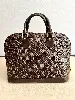 sac louis vuitton alma pm/30 en toile damier ébène marron l32 x h25 x p16 cm