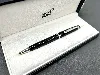 stylo bille montblanc meisterstück platiné medium en récine noire et métal argenté