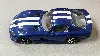 vehicule miniature burago 1/43 dodge viper gts coupé - bleu