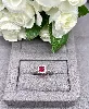 11342 bague solitaire avec oxyde carré rouge et entouré de strass argent 925 1,77g  argent 925 millième (22 ct) 1,5g