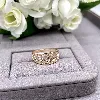 20814013 bague anneau ajouré filigrane arabesques pl-or 750 3mic t66