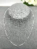 72186245 collier en argent chaîne maille cubes 3mm fantaisie argent 925 rhodié l45 cm argent 925 millième (22ct) 2,74g