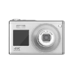 appareil photo compact compact - 8.0 mp / 50 mp (interpolé) - 4k - 10x zoom optique - argent