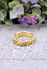bague us motifs fleurs filigrane sarde en or or 750 millième (18 ct) 4,31g