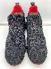baskets christian louboutin sockcrest en noir et rouge