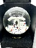 boule a neige chanel sur socle noire à décor logo cc
