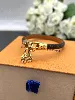 bracelet louis vuitton en toile monogramcuir à charm alma en métal doré