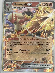 carte pokémon braségali ex 024/159