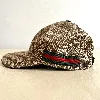 casquette de base-ball gucci en toile gg d'origine marron et la bande web