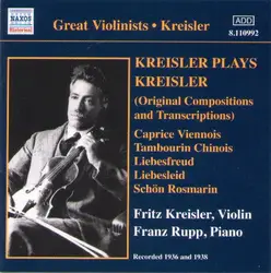 cd fritz kreisler - kreisler plays kreisler (2005)