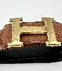 ceinture hermes h - cuir marron